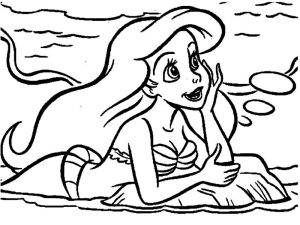 coloriage ariel