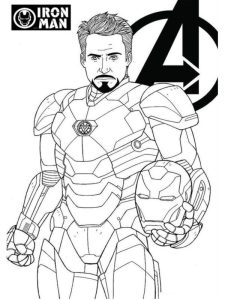 coloriage iron man