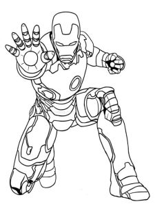 coloriage iron man