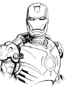 coloriage iron man