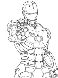 coloriage iron man