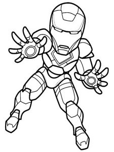 coloriages iron man