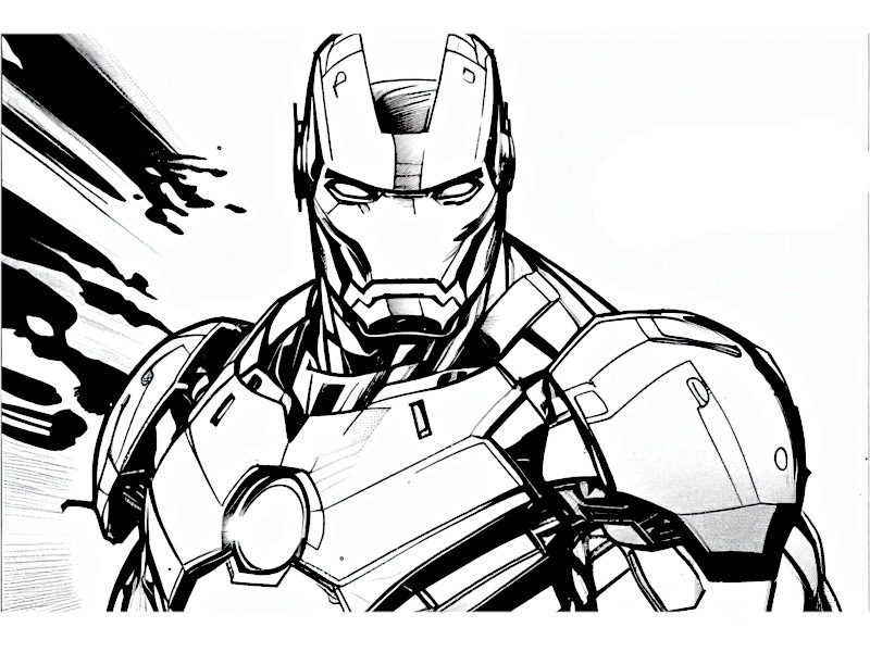 Coloriage Iron Man 40 images imprimer