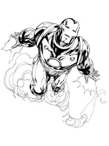 iron man coloriage