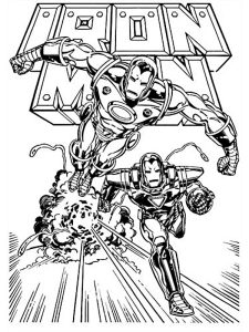 ironman coloriage