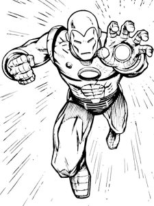 ironman coloriage