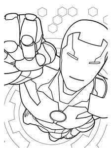 ironman coloriage