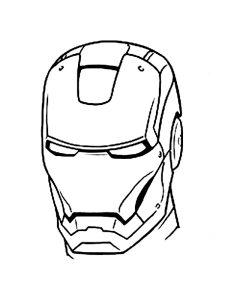 masque iron man dessin