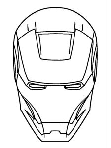 masque iron man dessin