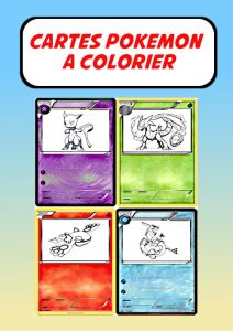 carte pokemon a colorier