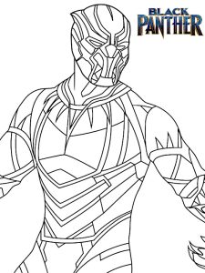 coloriage black panthere