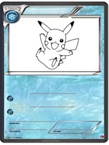 coloriage carte pokemon a colorier