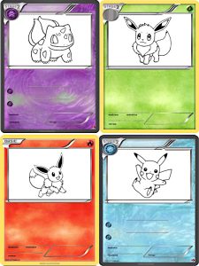 coloriage carte pokemon a colorier