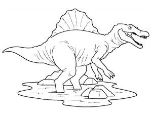 coloriage spinosaurus