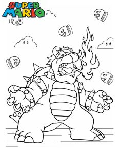 bowser coloriage