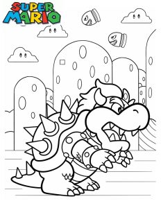 coloriage bowser