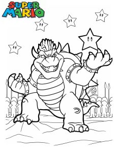 coloriage bowser