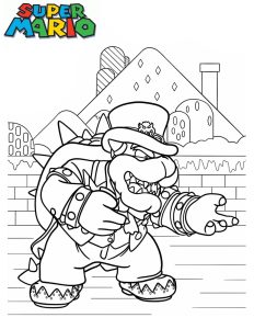 coloriage bowser