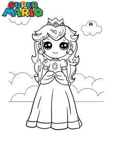 coloriage peach