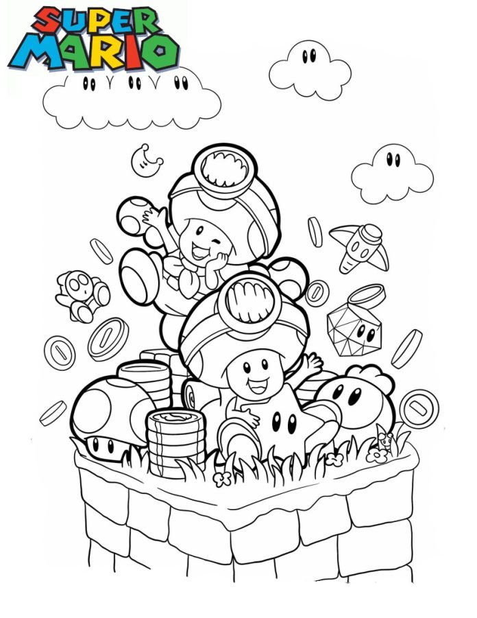 Coloriage Toad 20 Images Inédites 🍄 