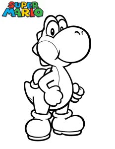 coloriage yoshi kart