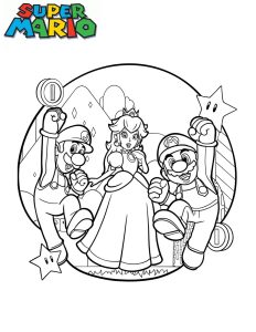 coloriages princesse peach