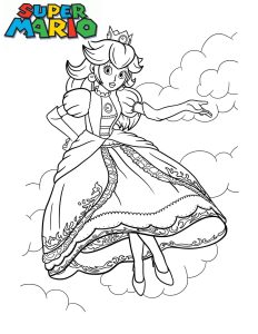 coloriages princesse peach