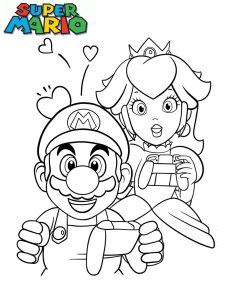 peach coloriage