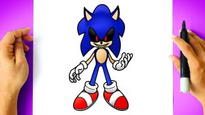 sonic exe coloriage