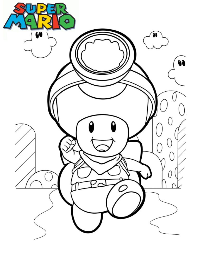 Coloriage Toad 20 Images Inédites 🍄 