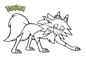 coloriage pokemon lougaroc