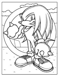 coloriage knuckles