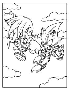 coloriage sonic et knuckles