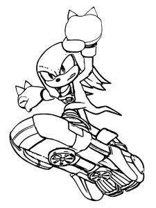 coloriage sonic knuckles