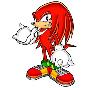 coloriage sonic tails knuckles