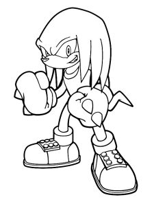 dessin knuckles facile