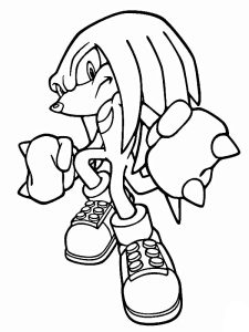 dessin knuckles facile