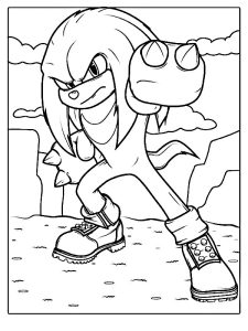 sonic knuckles dessin