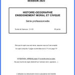 sujet histoire brevet 2023