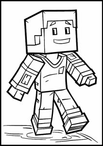 minecraft coloriage