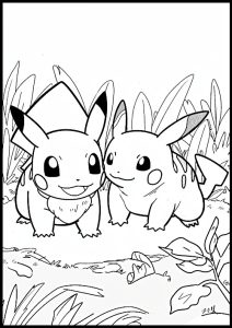 pikachu coloriage