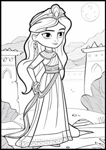 princesse coloriage