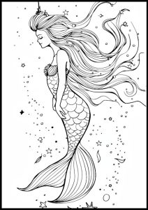 sirene coloriage