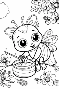 abeille coloriage