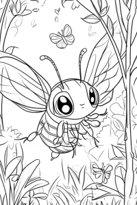 abeille coloriage