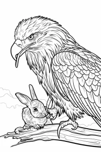 aigle coloriage