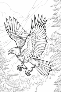 aigle coloriage