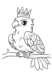 aigle royal coloriage