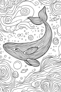 coloriage à imprimer baleine