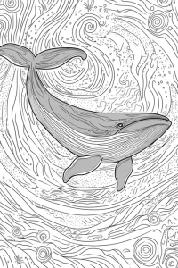 coloriage à imprimer baleine